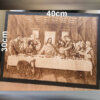 Fotografi e personalizuar me pirografi në dru – 30 × 40 cm